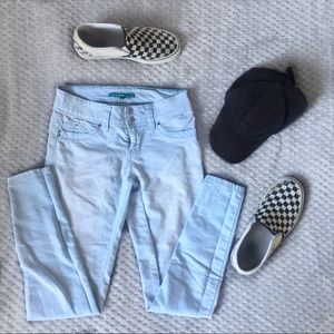 YMI Light Blue Skinny Jeans 2 Buttons